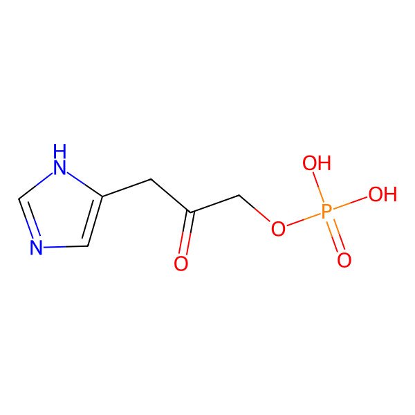 2D Structure of 3-(Imidazol-4-yl)-2-oxopropyl phosphate