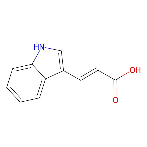 2D Structure of 3-Indoleacrylic acid