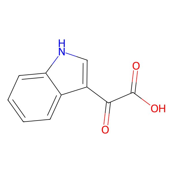 2D Structure of Indole-3-glyoxylic acid