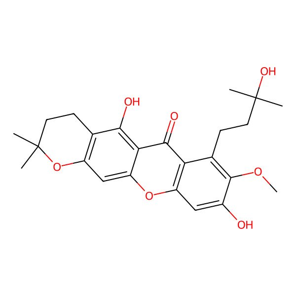 2D Structure of 3-Isomangostin Hydrate