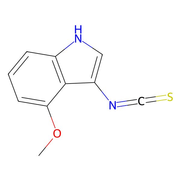 2D Structure of 3-Isothiocyanato-4-methoxy-1H-indole