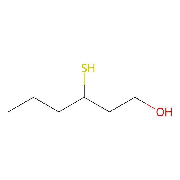 2D Structure of 3-Mercapto-1-hexanol