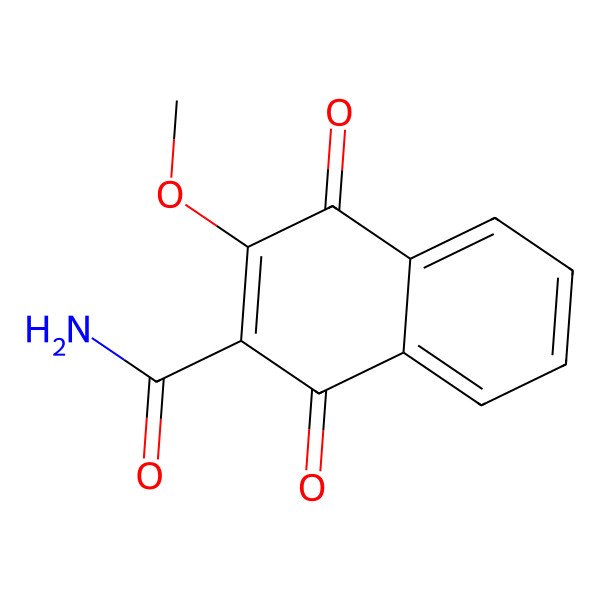 2D Structure of 3-Methoxy-1,4-dioxonaphthalene-2-carboxamide