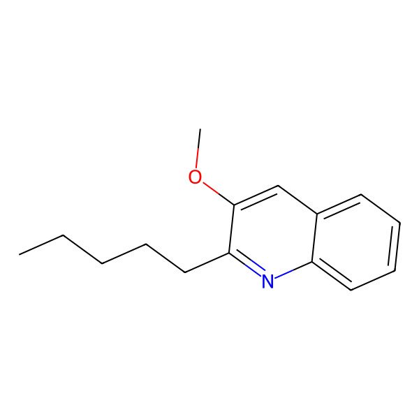 2D Structure of 3-Methoxy-2-pentylquinoline 2D Structure of 3-Methoxy-2-pentylquinoline