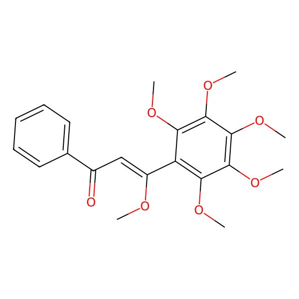 2D Structure of Hexamethoxychalcone