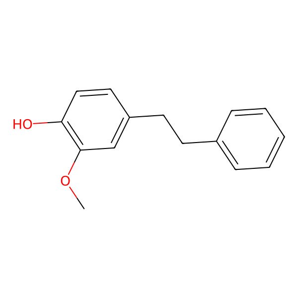 2D Structure of 3-Methoxy-4-hydroxybibenzyl