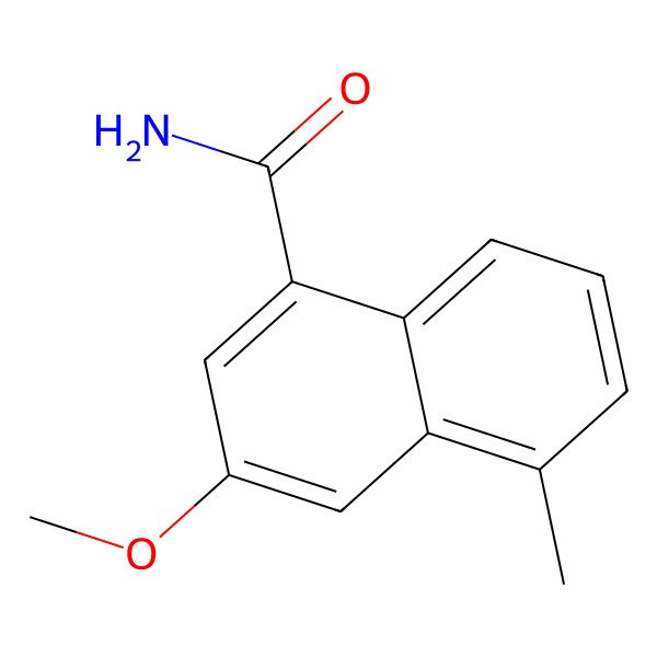 2D Structure of 3-Methoxy-5-methylnaphthalene-1-carboxamide