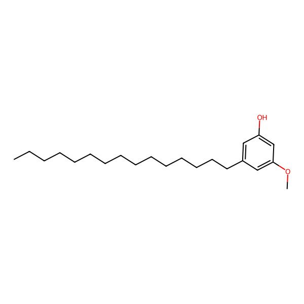 2D Structure of 3-Methoxy-5-pentadecylphenol