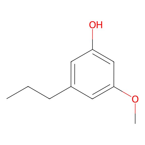 2D Structure of 3-Methoxy-5-propylphenol