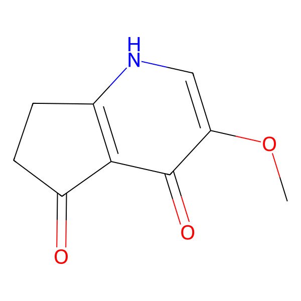 2D Structure of 3-methoxy-6,7-dihydro-1H-cyclopenta[b]pyridine-4,5-dione