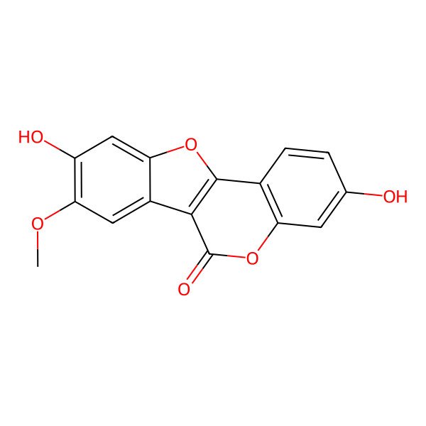 2D Structure of 8-Methoxycoumestrol