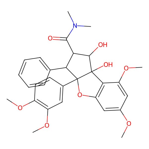 2D Structure of 3'-Methoxyrocaglamide