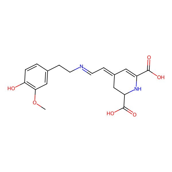 2D Structure of 3-Methoxytyramine-betaxanthin