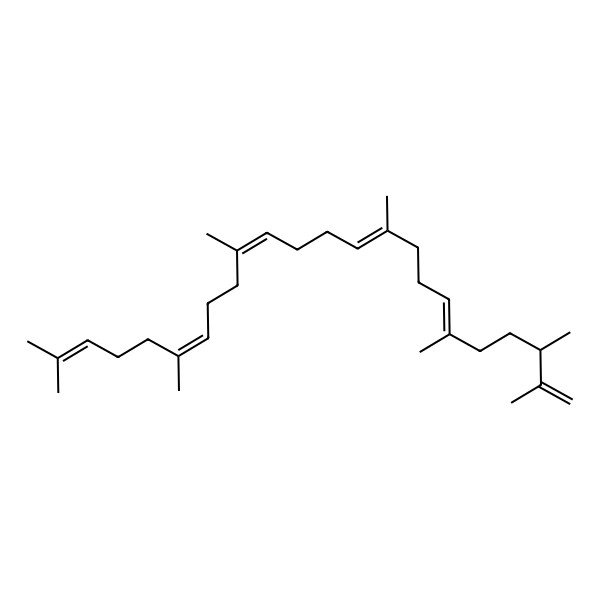2D Structure of 3-Methyl-1,2-didehydro-2,3-dihydrosqualene