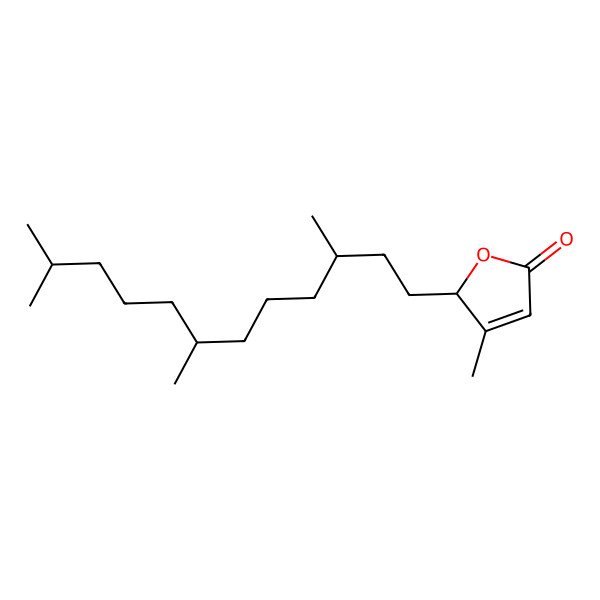 2D Structure of 3-methyl-2-[(3R,7R)-3,7,11-trimethyldodecyl]-2H-furan-5-one