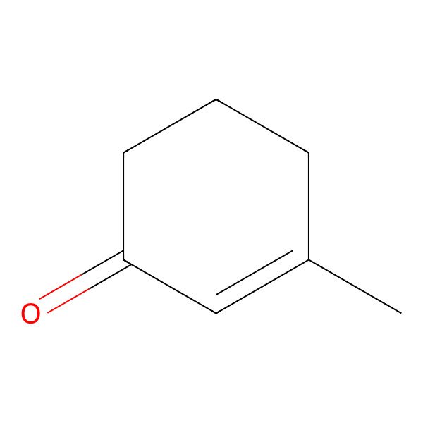 2D Structure of 3-Methyl-2-cyclohexen-1-one