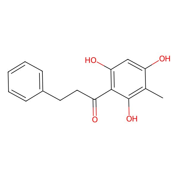 2D Structure of 3'-Methyl-2',4',6'-trihydroxydihydrochalcone 2D Structure of 3'-Methyl-2',4',6'-trihydroxydihydrochalcone