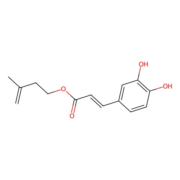 2D Structure of 3-Methyl-3-butenyl caffeate