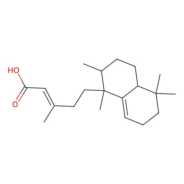 2D Structure of 3-Methyl-5-(1,2,5,5-tetramethyl-2,3,4,4a,6,7-hexahydronaphthalen-1-yl)pent-2-enoic acid