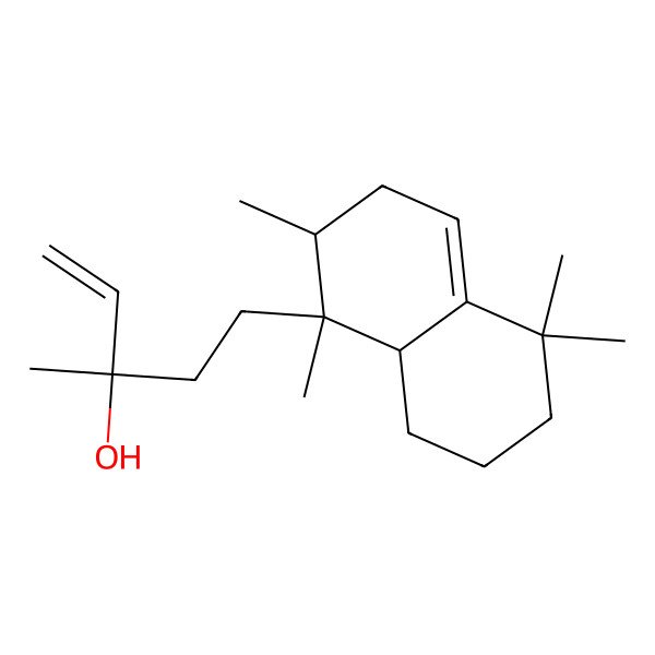 2D Structure of 3-Methyl-5-(1,2,5,5-tetramethyl-2,3,6,7,8,8a-hexahydronaphthalen-1-yl)pent-1-en-3-ol