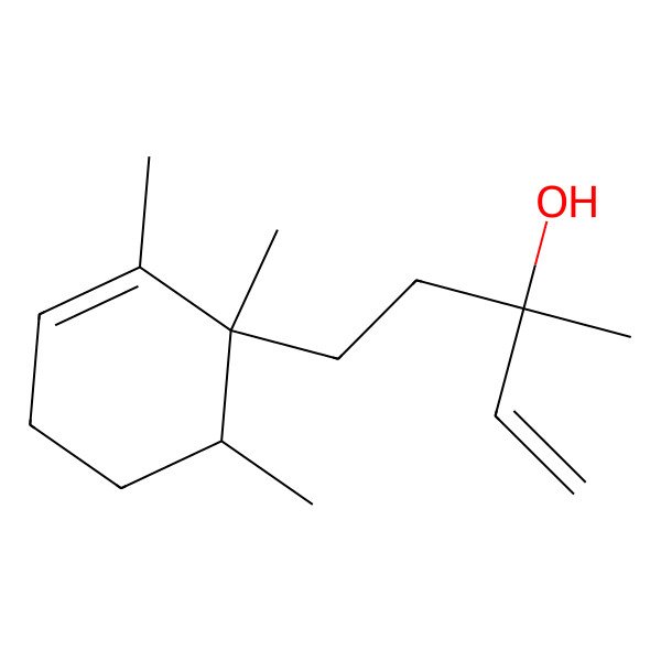2D Structure of 3-Methyl-5-(1,2,6-trimethylcyclohex-2-en-1-yl)pent-1-en-3-ol