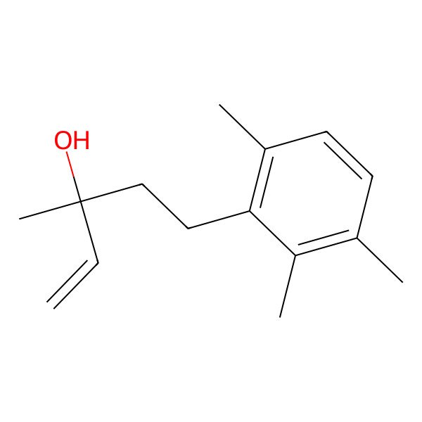 2D Structure of 3-Methyl-5-(2,3,6-trimethylphenyl)pent-1-en-3-ol