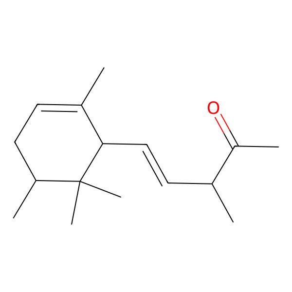 2D Structure of 3-Methyl-5-(2,5,6,6-tetramethylcyclohex-2-en-1-yl)pent-4-en-2-one