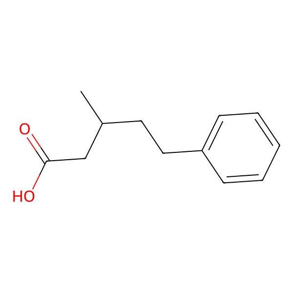 2D Structure of 3-Methyl-5-phenylpentanoic acid
