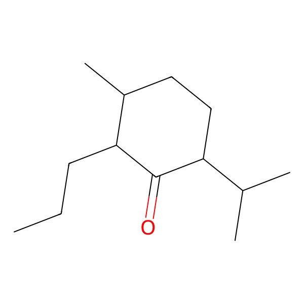 2D Structure of 3-Methyl-6-propan-2-yl-2-propylcyclohexan-1-one 2D Structure of 3-Methyl-6-propan-2-yl-2-propylcyclohexan-1-one
