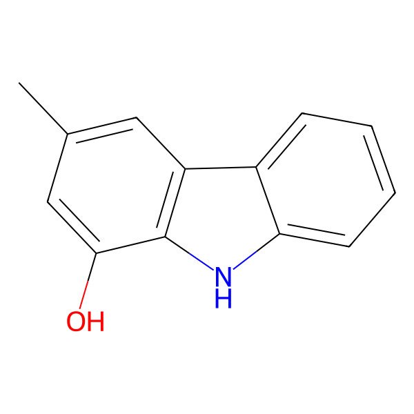 2D Structure of 3-Methyl-9H-carbazol-1-ol 2D Structure of 3-Methyl-9H-carbazol-1-ol