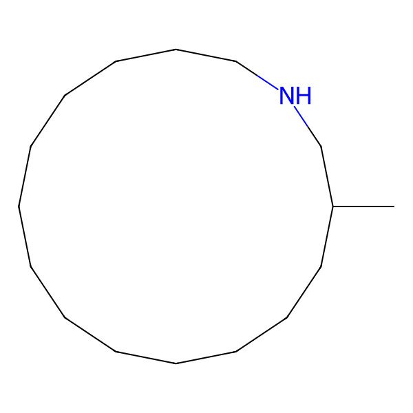 2D Structure of 3-Methyl-azacyclohexadecane