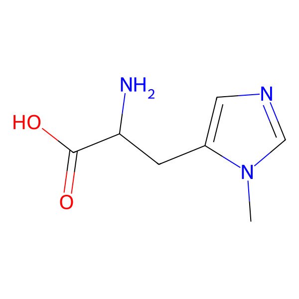 2D Structure of 3-Methyl-L-Histidine