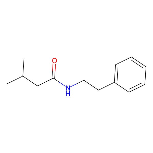 2D Structure of 3-Methyl-n-(2-phenylethyl)butanamide
