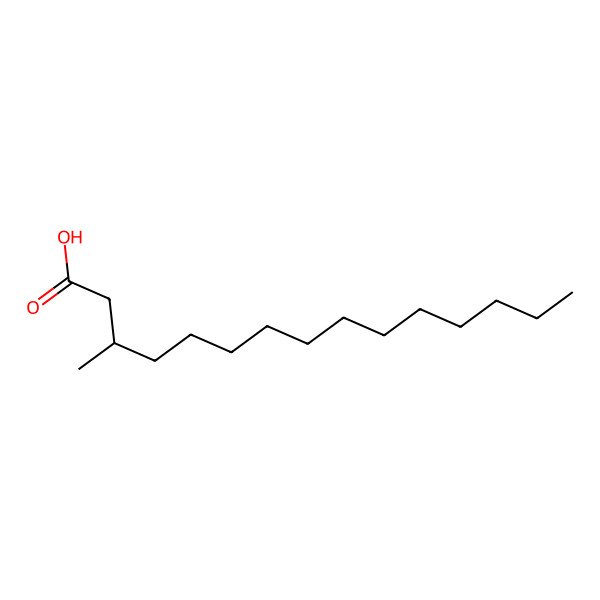 2D Structure of 3-Methyl-pentadecanoic acid