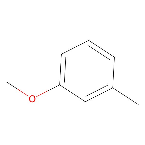 2D Structure of 3-Methoxytoluene