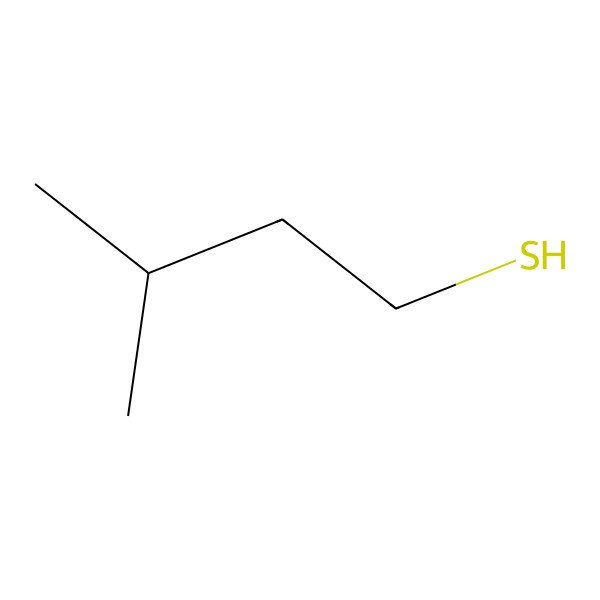 2D Structure of 3-Methyl-1-butanethiol