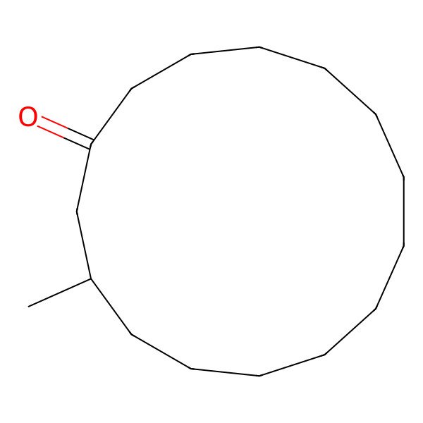 2D Structure of 3-Methylcyclopentadecanone