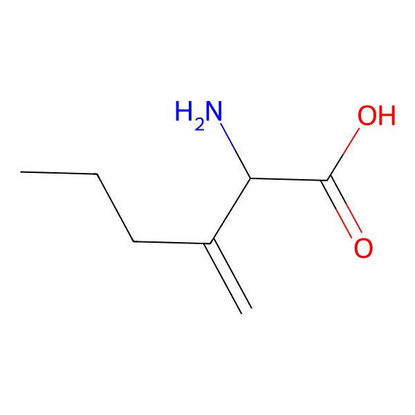 2D Structure of 3-Methylene-L-norleucine
