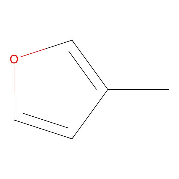 2D Structure of 3-Methylfuran