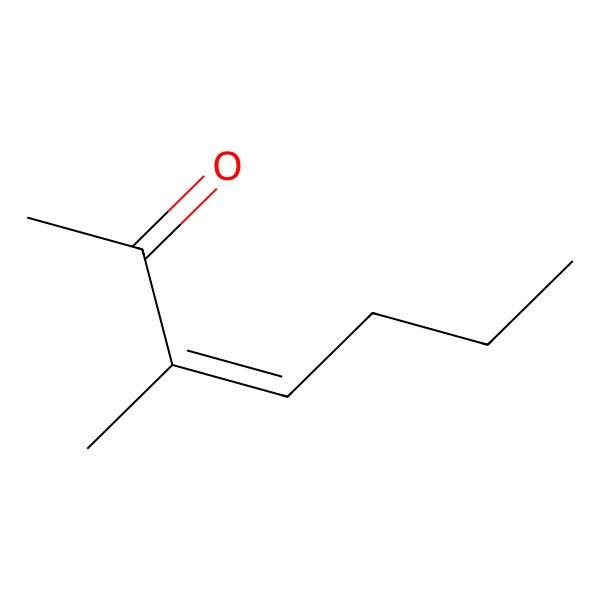 2D Structure of 3-Methylhept-3-en-2-one