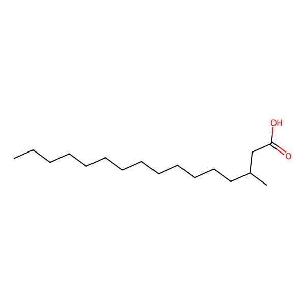 2D Structure of 3-Methylhexadecanoic acid
