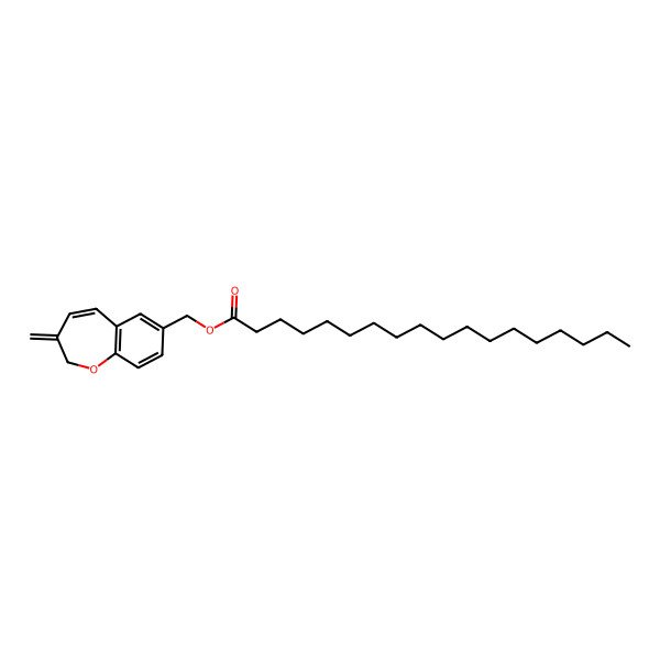 2D Structure of (3-Methylidene-1-benzoxepin-7-yl)methyl octadecanoate