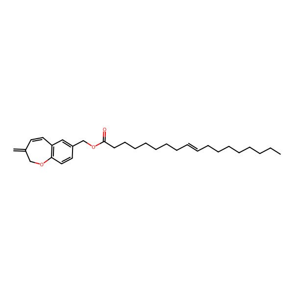 2D Structure of (3-methylidene-1-benzoxepin-7-yl)methyl (Z)-octadec-9-enoate