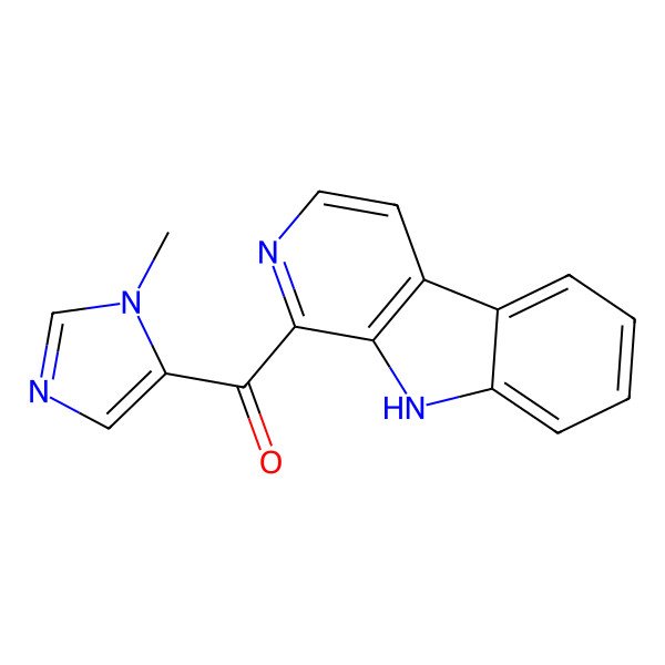 2D Structure of (3-methylimidazol-4-yl)-(9H-pyrido[3,4-b]indol-1-yl)methanone