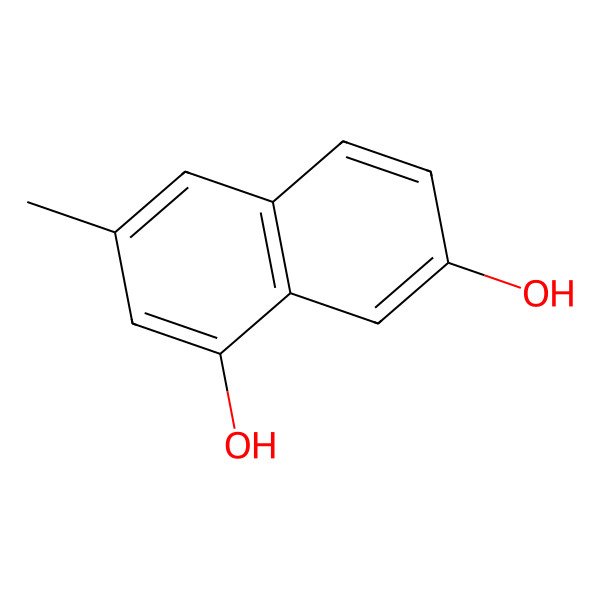 2D Structure of 3-Methylnaphthalene-1,7-diol