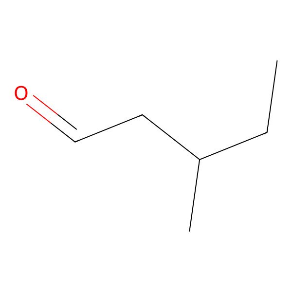 2D Structure of 3-Methylvaleraldehyde
