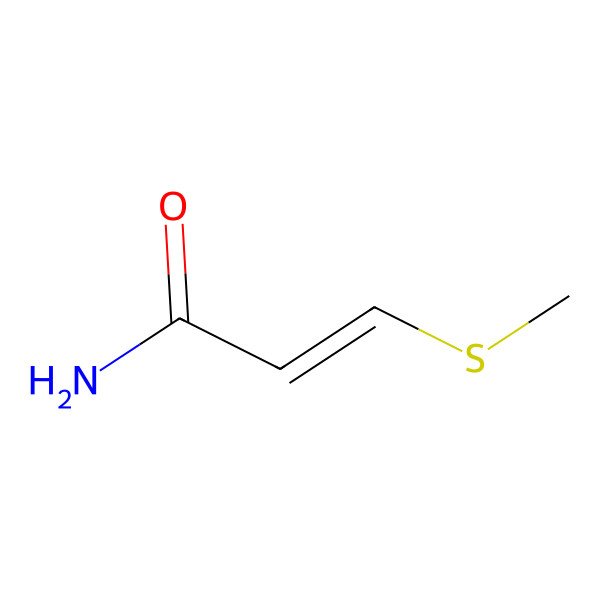 2D Structure of 3-Methylsulfanylprop-2-enamide