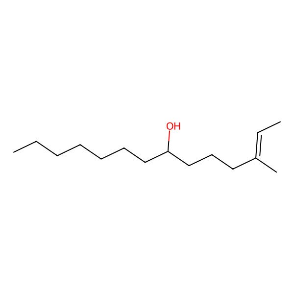 2D Structure of 3-Methyltetradec-2-en-7-ol