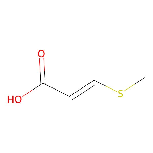 2D Structure of (2E)-3-(Methylthio)-2-propenoic acid