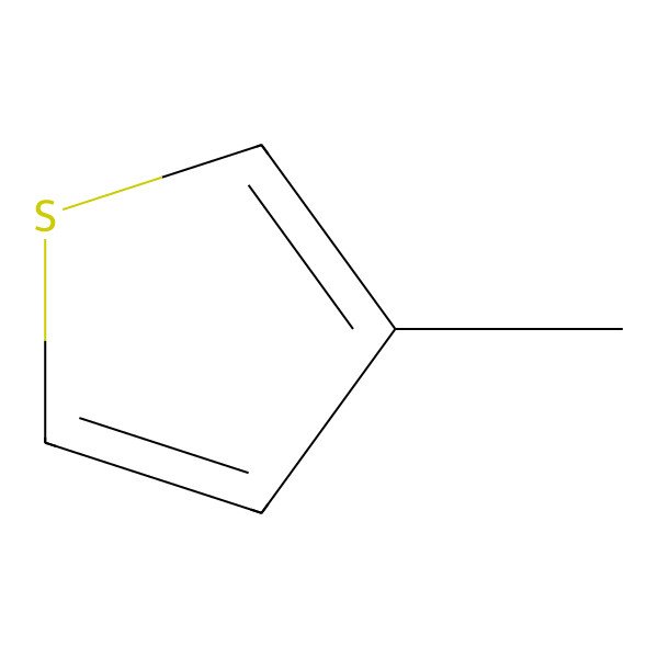 2D Structure of 3-Methylthiophene